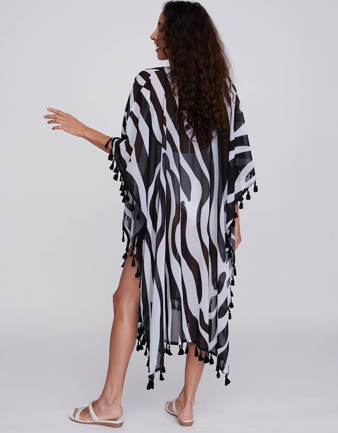 Bali Kaftan - Black and White
