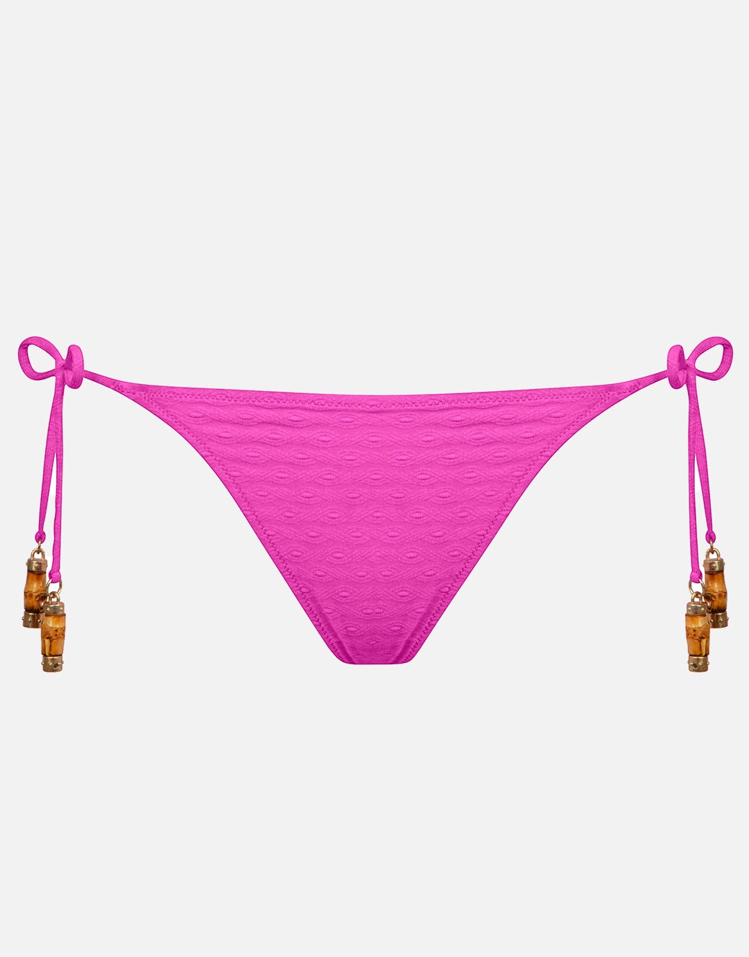 Bamboo Solids Tie Side Bikini Pant - Intense Pink