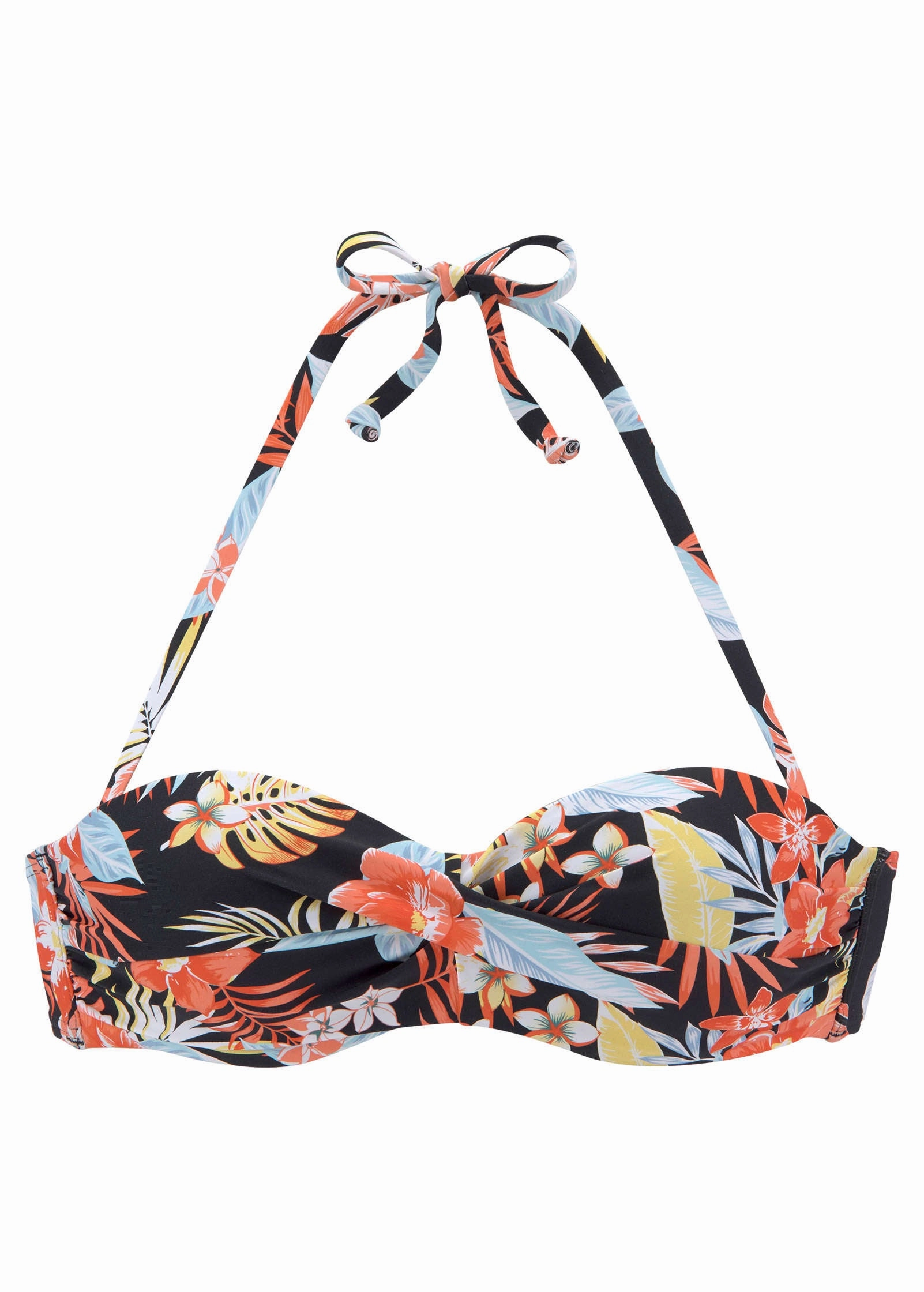Bandeau Top - Red & Yellow Tropic