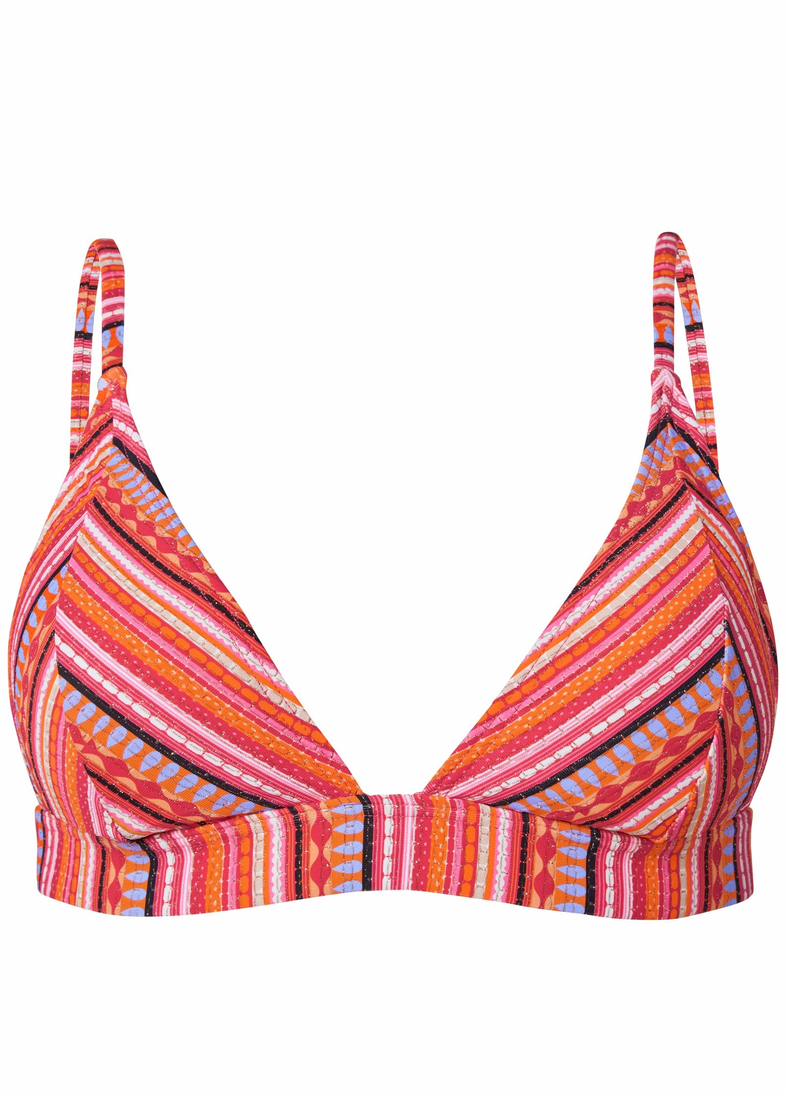 Banded Triangle Top - Sunrise Stripes