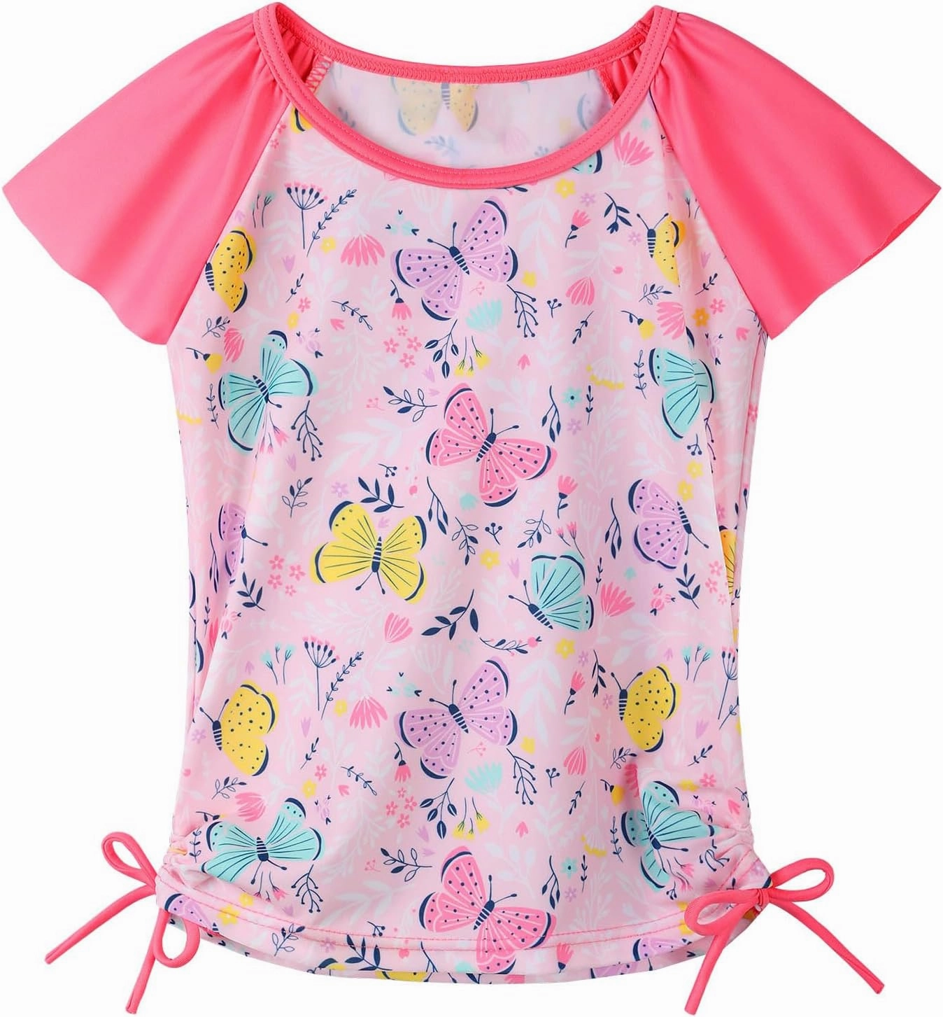 BAOHULU Girls Rash Guard 2 Pieces Bathing Suit UPF50  Swimsuit with Swimming Skirt Swimwear 2-12Y