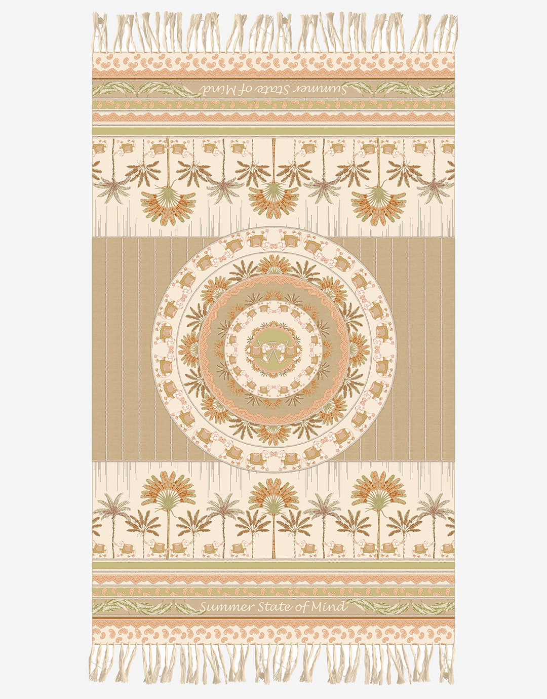 Beach Towel - Cream Oasis