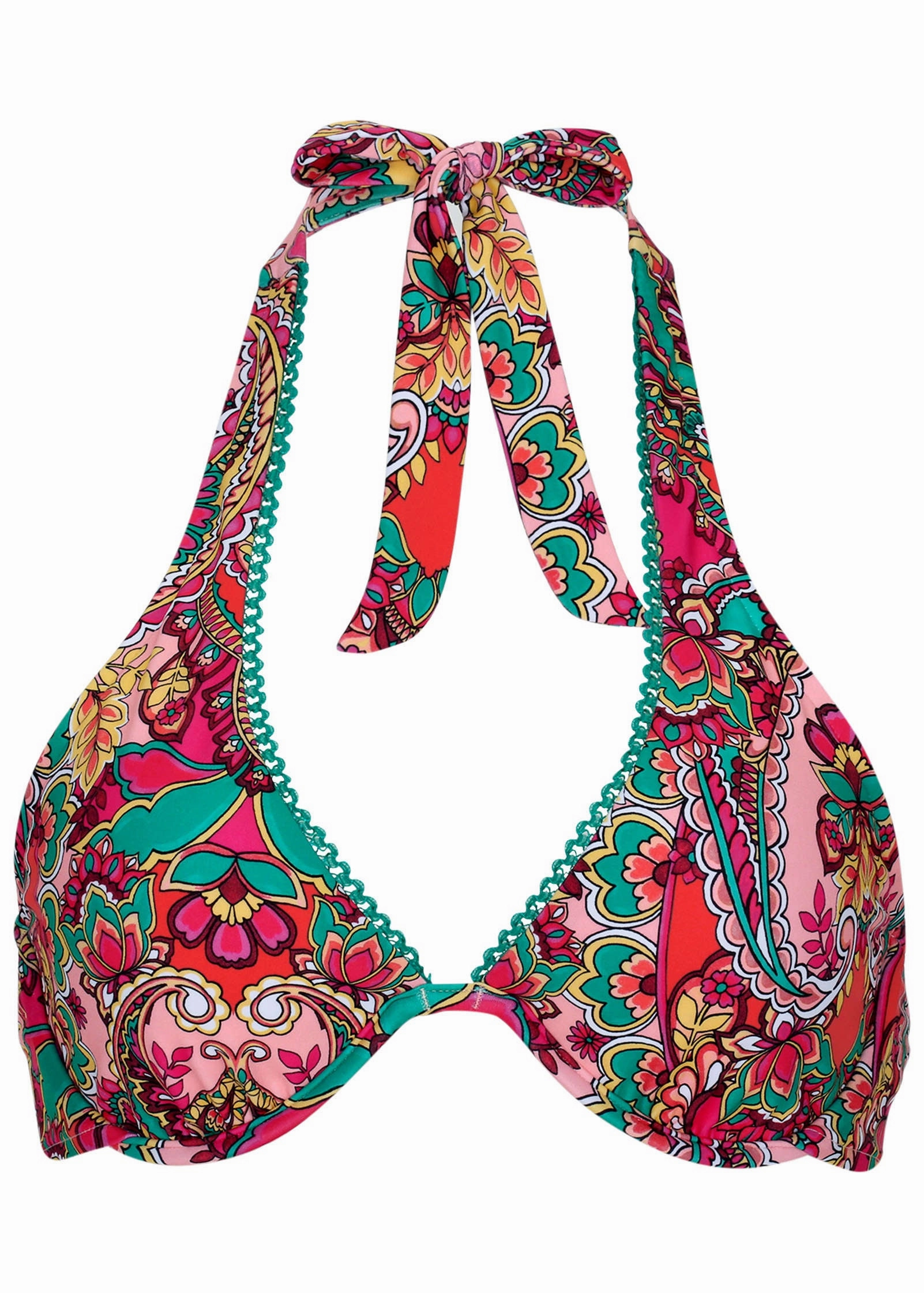 Belize Underwire Halter Top - Indian Parade