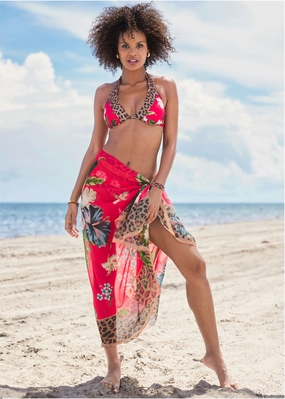 Belize Underwire Halter Top - Tula Floral