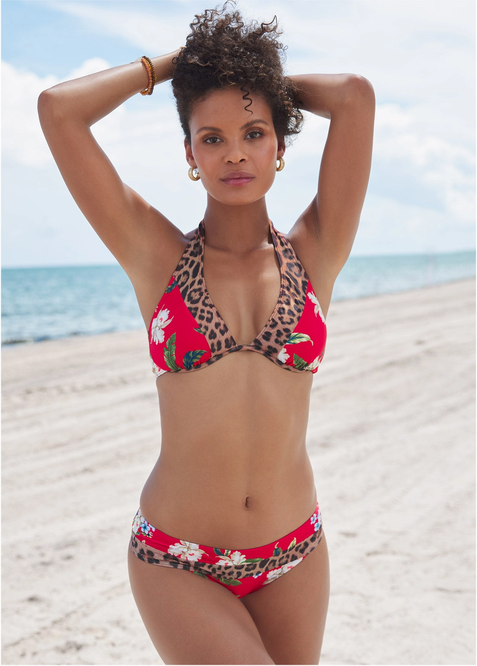 Belize Underwire Halter Top - Tula Floral