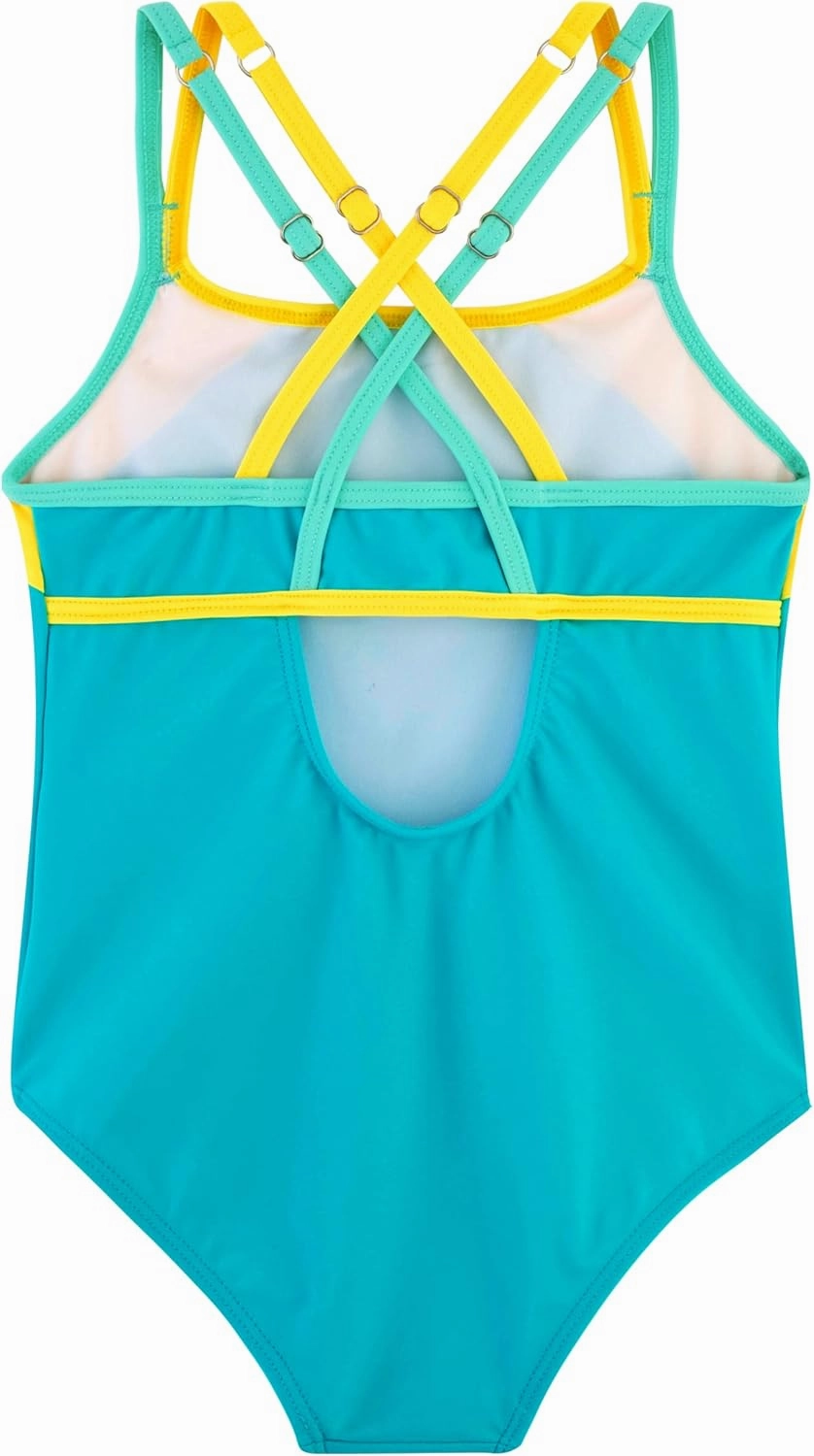 Belovance Girls Swimsuit One Piece Swimwear Adjustable Straps Back Cutout Athletic Sport Kids Tween Bathing Suit 5-14 Years