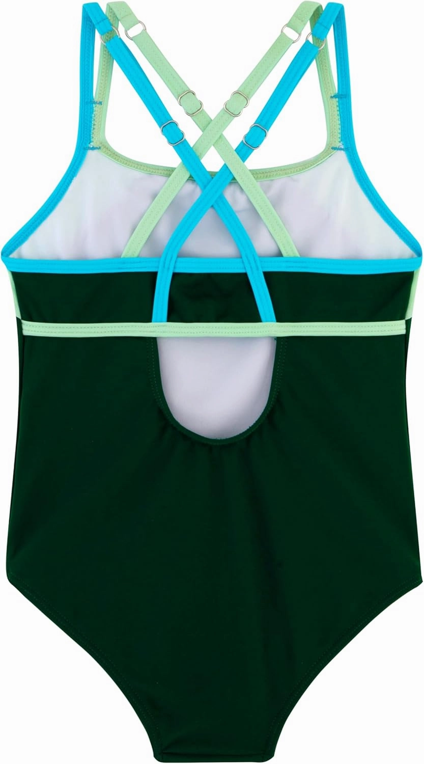 Belovance Girls Swimsuit One Piece Swimwear Adjustable Straps Back Cutout Athletic Sport Kids Tween Bathing Suit 5-14 Years