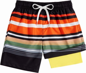 Belovecol Boys Swim Trunks with Compression Liner Anti-Chafe Swim Shorts Quick Dry UPF 50  Bathing Suits Swimwear 7-20T