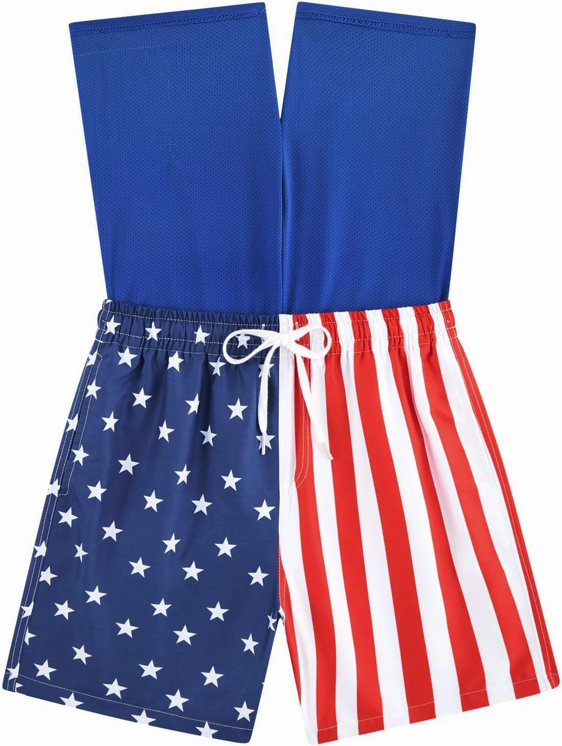 Belovecol Boys Swim Trunks with Compression Liner Anti-Chafe Swim Shorts Quick Dry UPF 50  Bathing Suits Swimwear 7-20T