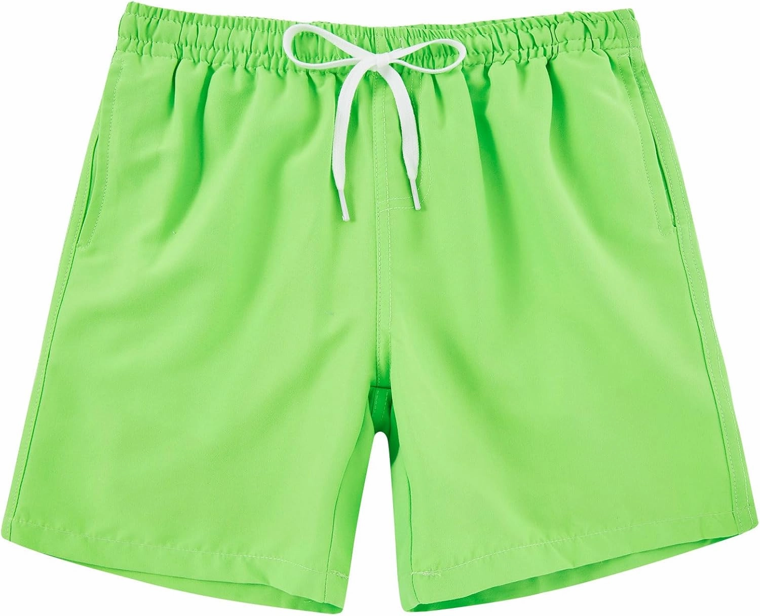 Belovecol Boys Swim Trunks with Compression Liner Solid Color Bathing Suits Quick Dry Swimwear Summer Swimsuits 6-20T