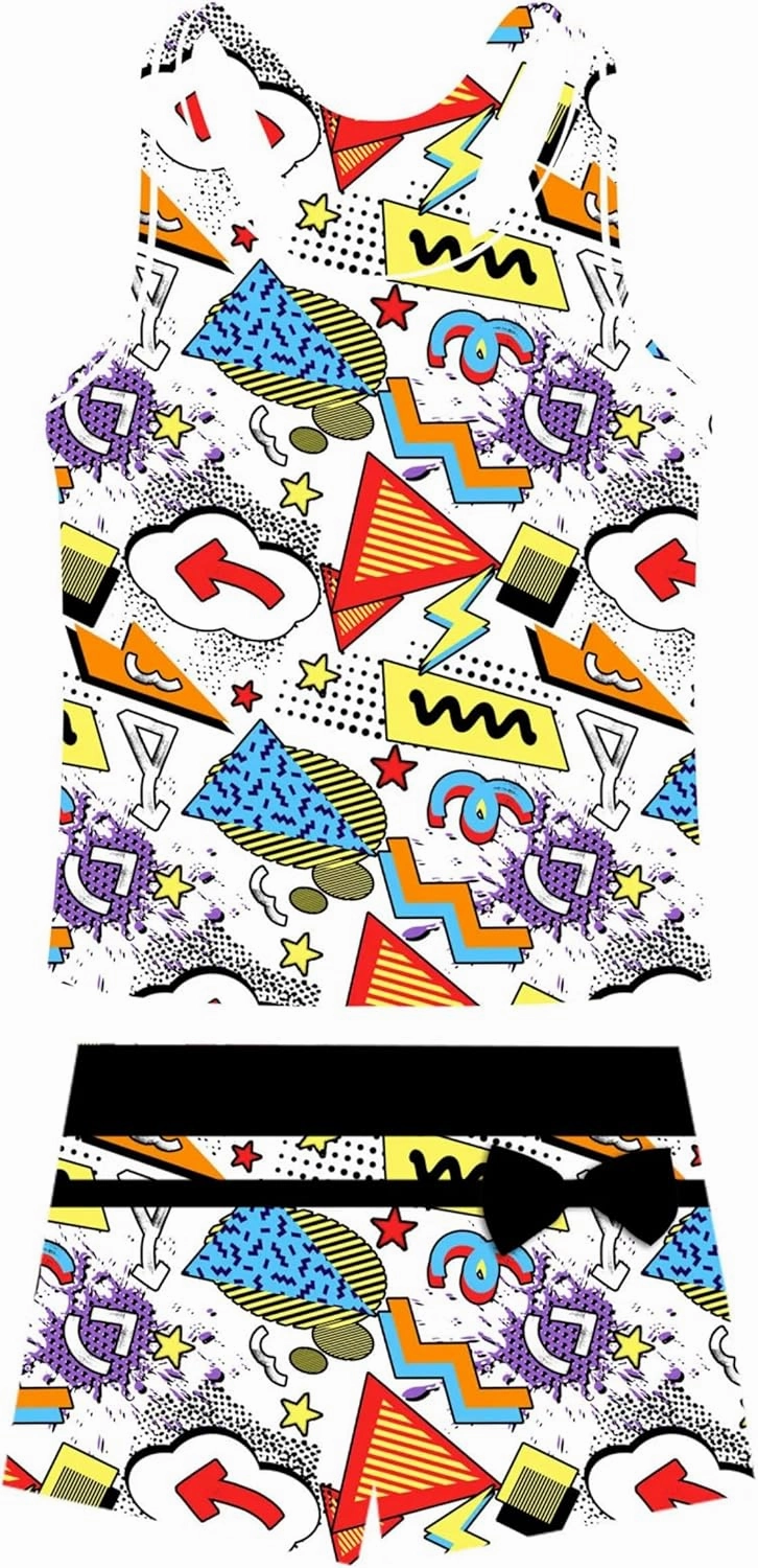 Belovecol Girls Swimsuits Two Piece Tankini Bathing Suits Boyshort Summer Beach Rash Guard Swimwear for 4-15T