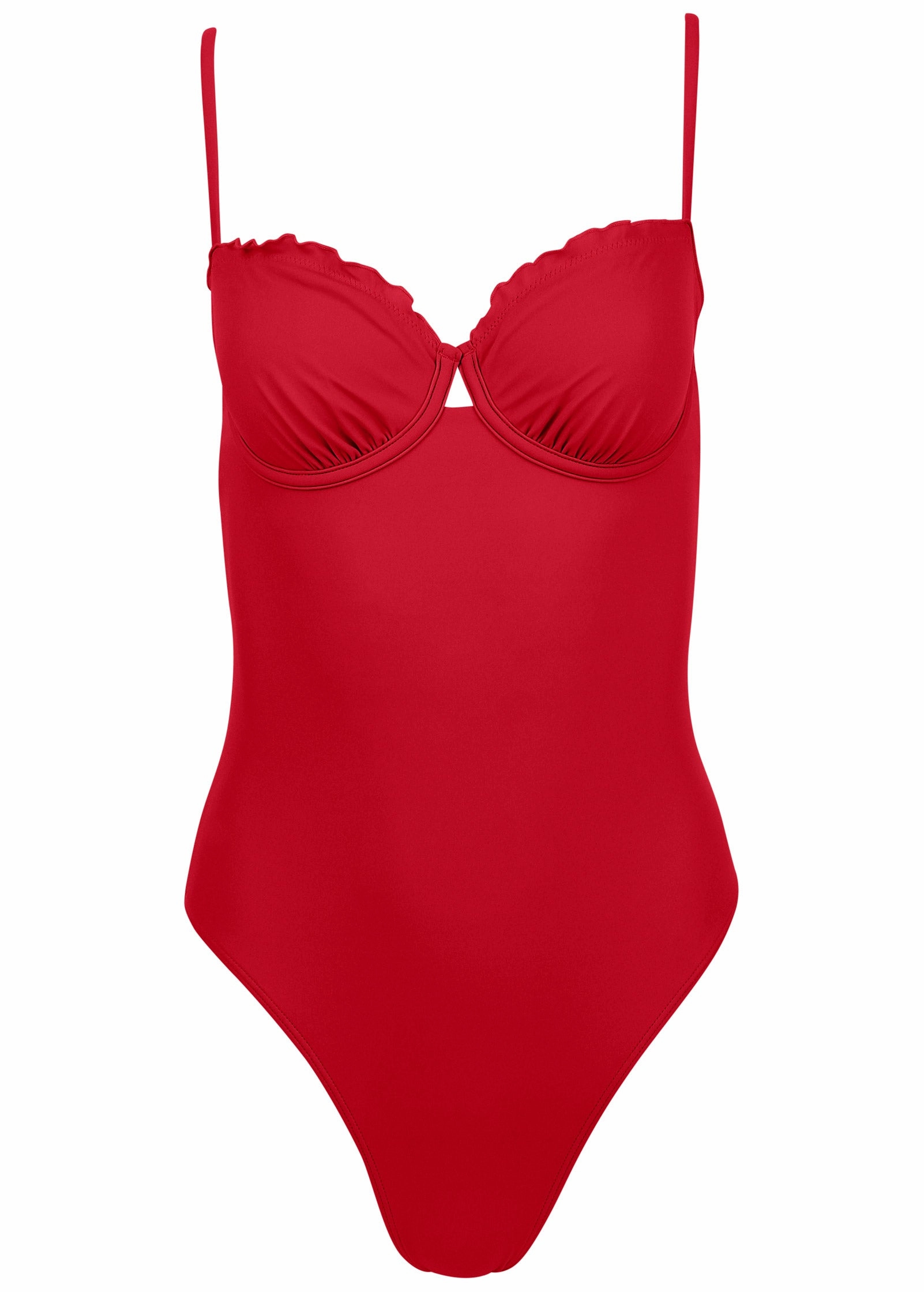 Bermuda Underwire One-Piece - Red