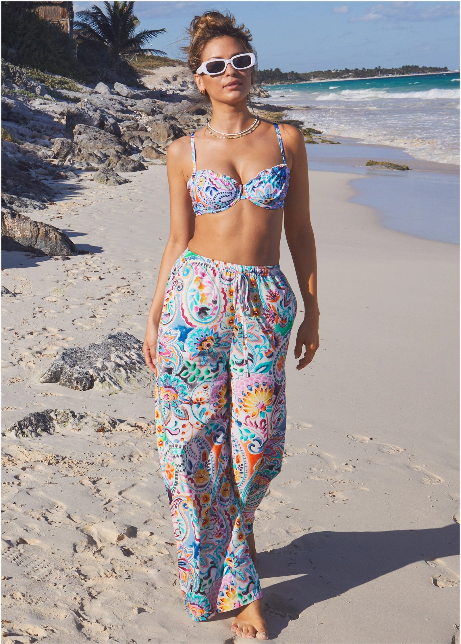Bermuda Underwire Top - Fiesta Floral