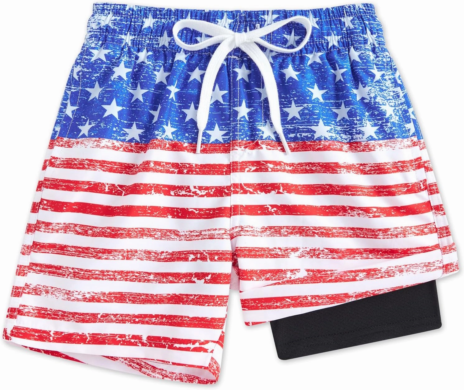 BFUSTYLE Boys Swim Trunks Kid Swim Short with Compression Liner Little Boys Bathing Suit
