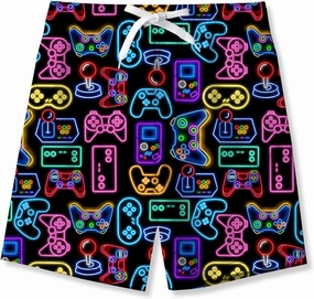 BFUSTYLE Kids Boys Swim Trunks Mesh Lining Water Resistant Beach Shorts 5-14 Years