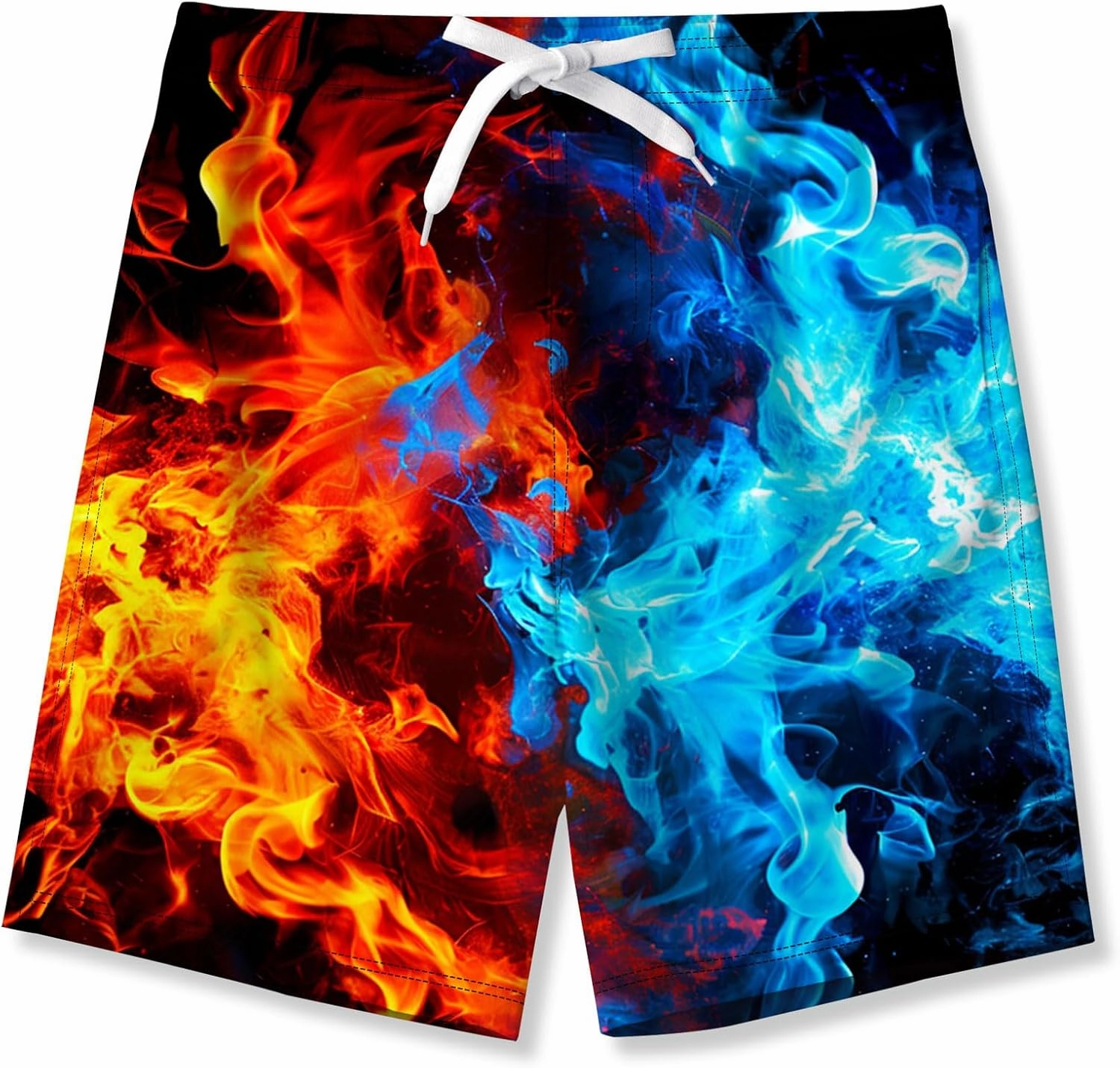 BFUSTYLE Kids Boys Swim Trunks Mesh Lining Water Resistant Beach Shorts 5-14 Years