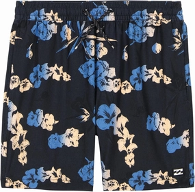 Billabong Boys' Layback 4-Way Stretch Swim Trunks with UPF 50  Sun Protection, Quick Dry Bathing Suit