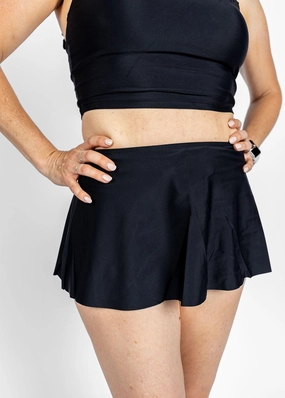 Black | Detached Short Skirt