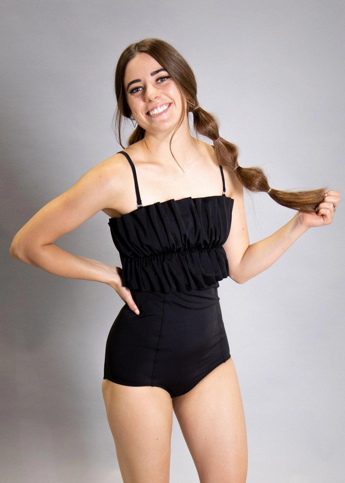 Black | Extended High-Waisted Bottoms