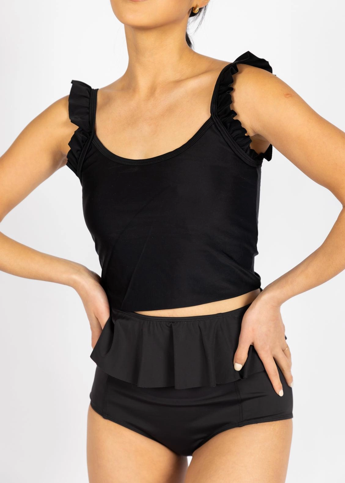 Black | Flutter Top