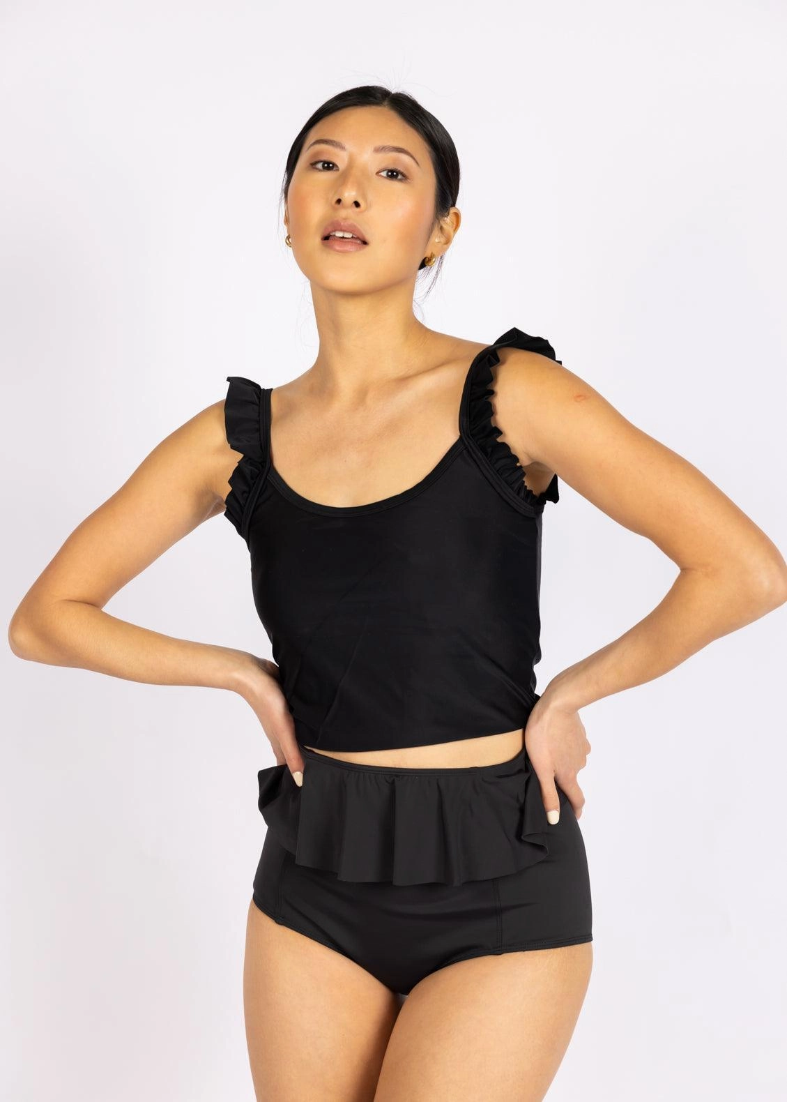 Black | Flutter Top