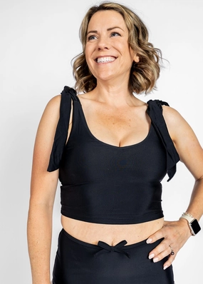 Black | Knot Top