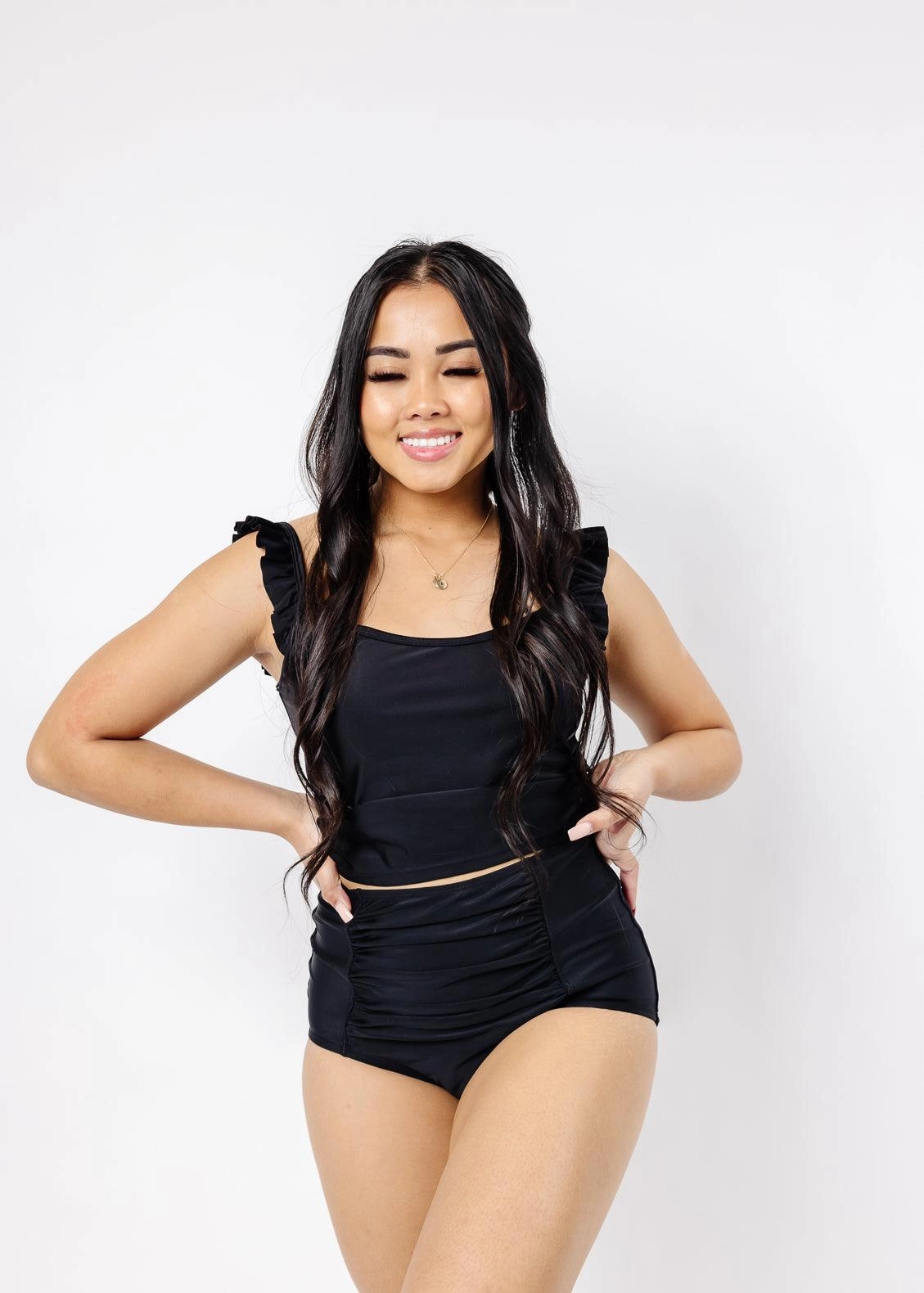 Black | Ruched Bottoms 2.0