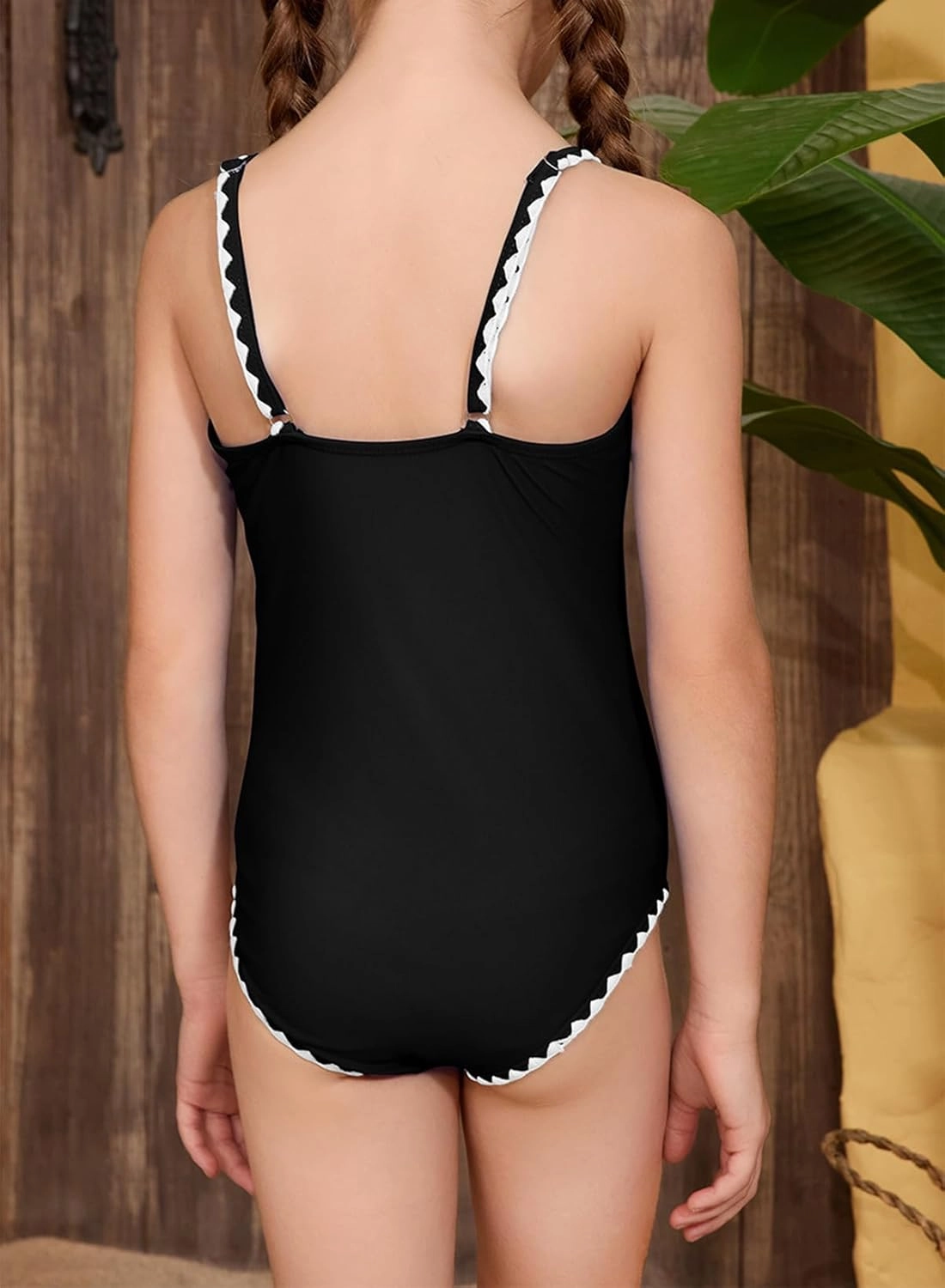 blibean Girls Swimsuits One Piece Bathing Suit with Bra Pads Size 6-15 Years