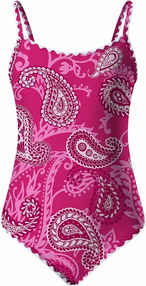 blibean Girls Swimsuits One Piece Bathing Suit with Bra Pads Size 6-15 Years