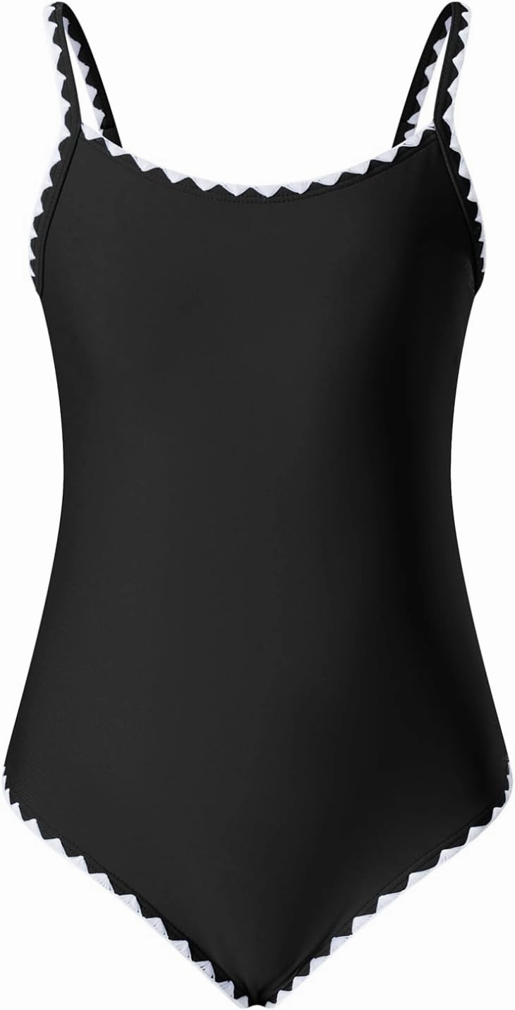 blibean Girls Swimsuits One Piece Bathing Suit with Bra Pads Size 6-15 Years