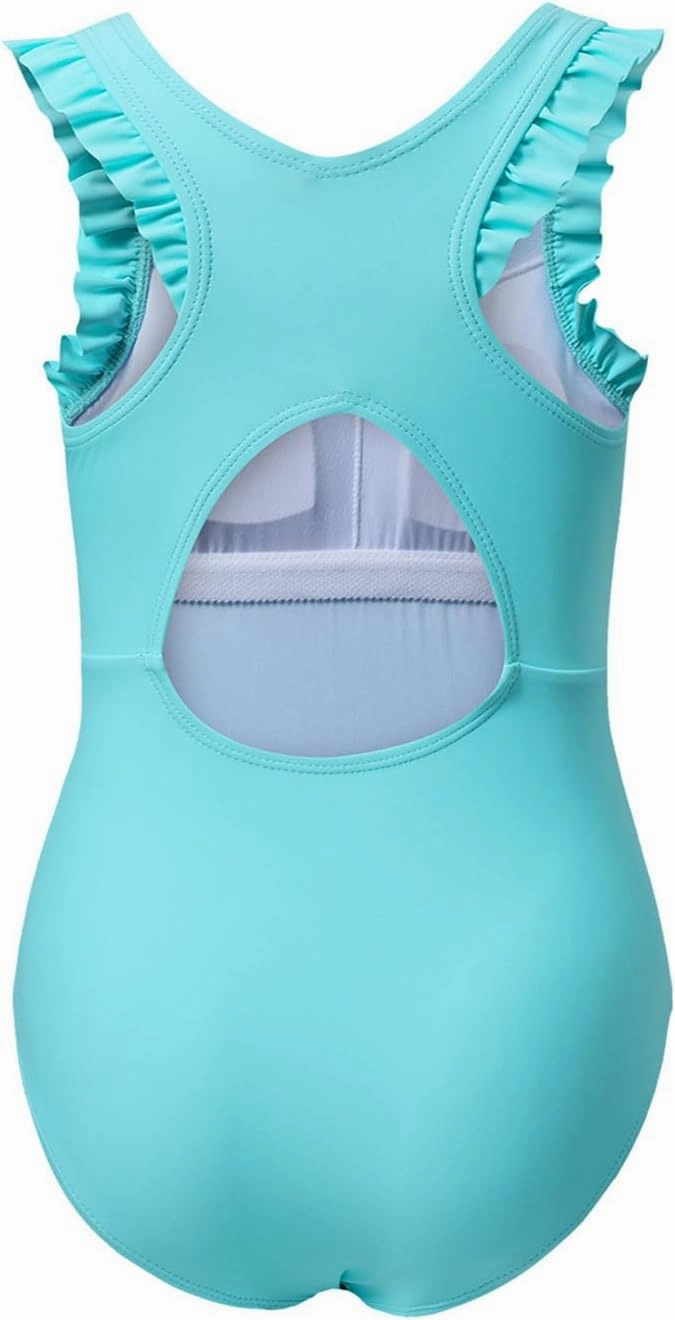 blibean Kid Girls Swimsuit One Piece Ruffle Sleeve Bathing Suits 6-15 Year