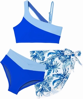 blibean Teen Girls 2025 Swimsuits Tween Kids Cutout Bathing Suits Bikini Set Size 6-15 Years
