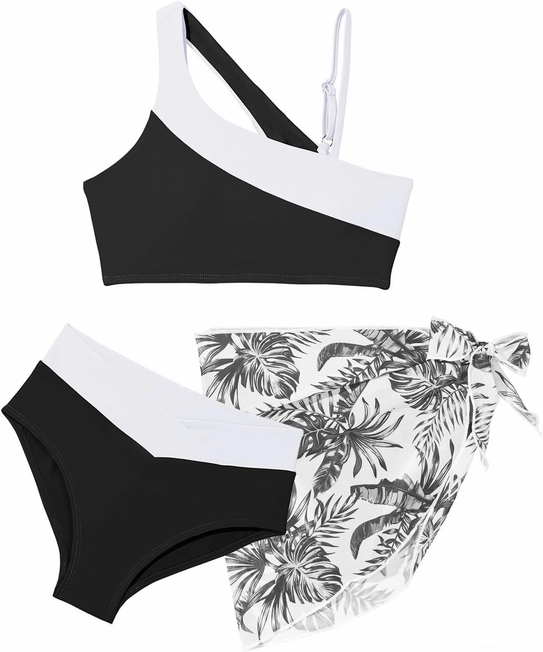 blibean Teen Girls 2025 Swimsuits Tween Kids Cutout Bathing Suits Bikini Set Size 6-15 Years