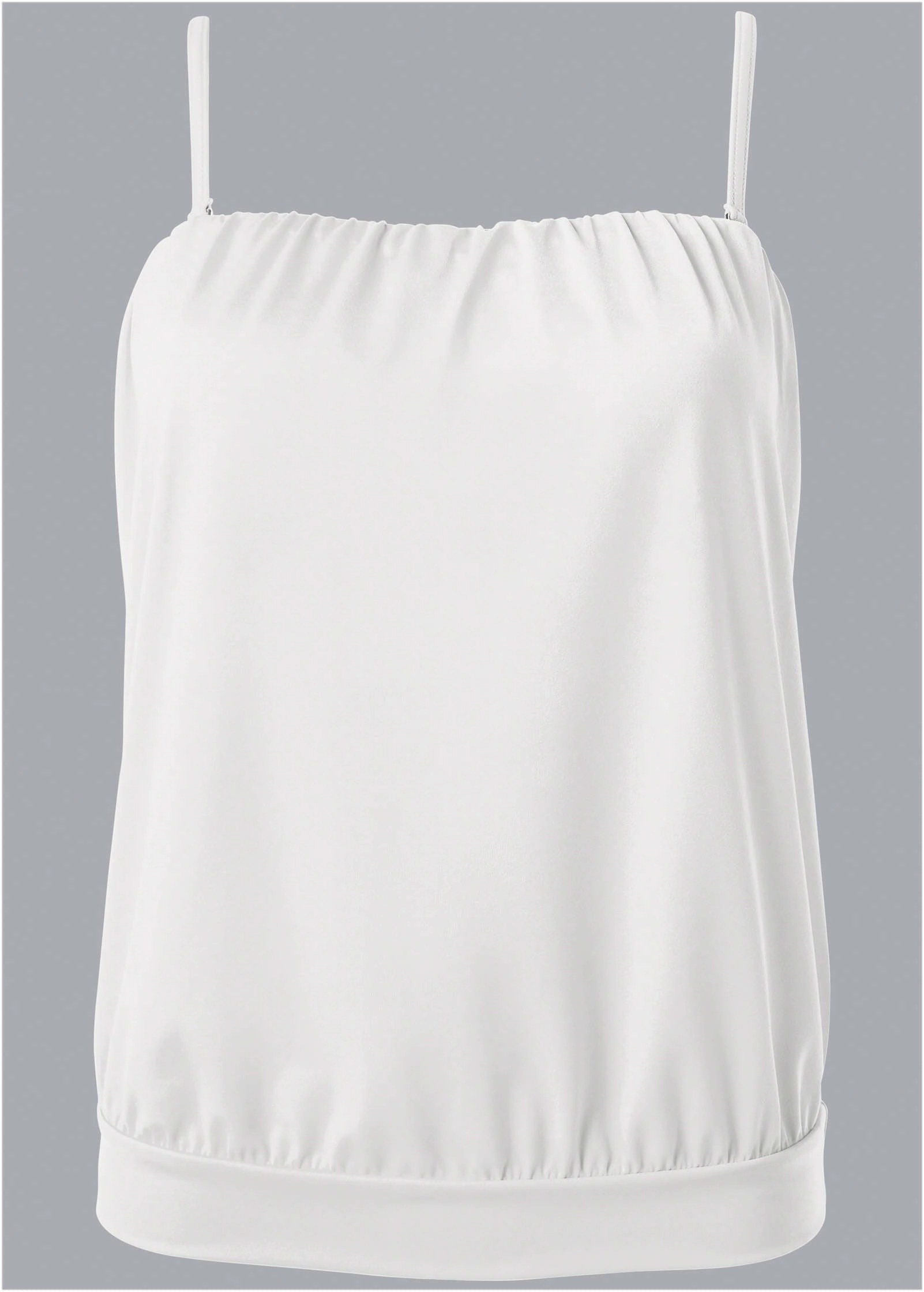 Blouson Bandeau Tankini - Pearl White