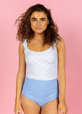 Blue Skies | Cut High Bottoms