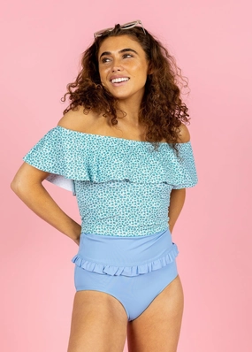 Blue Skies | Mid-Ruffle Bottoms