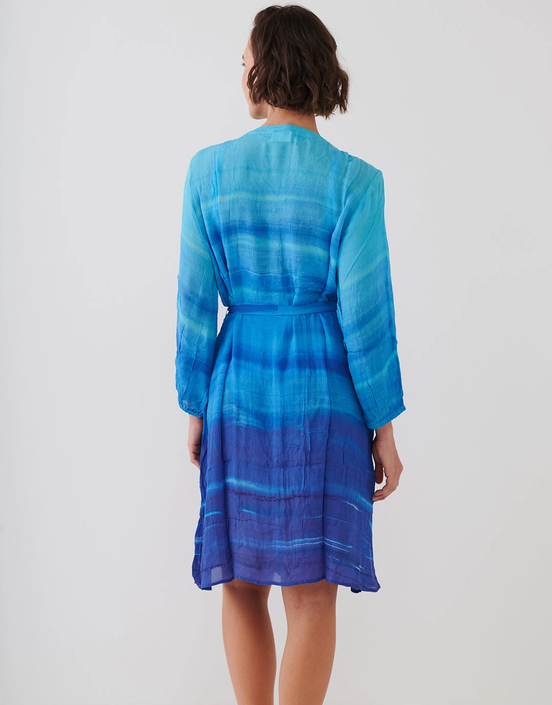 Blue Symphony Beach Shirt - Aqua Flow