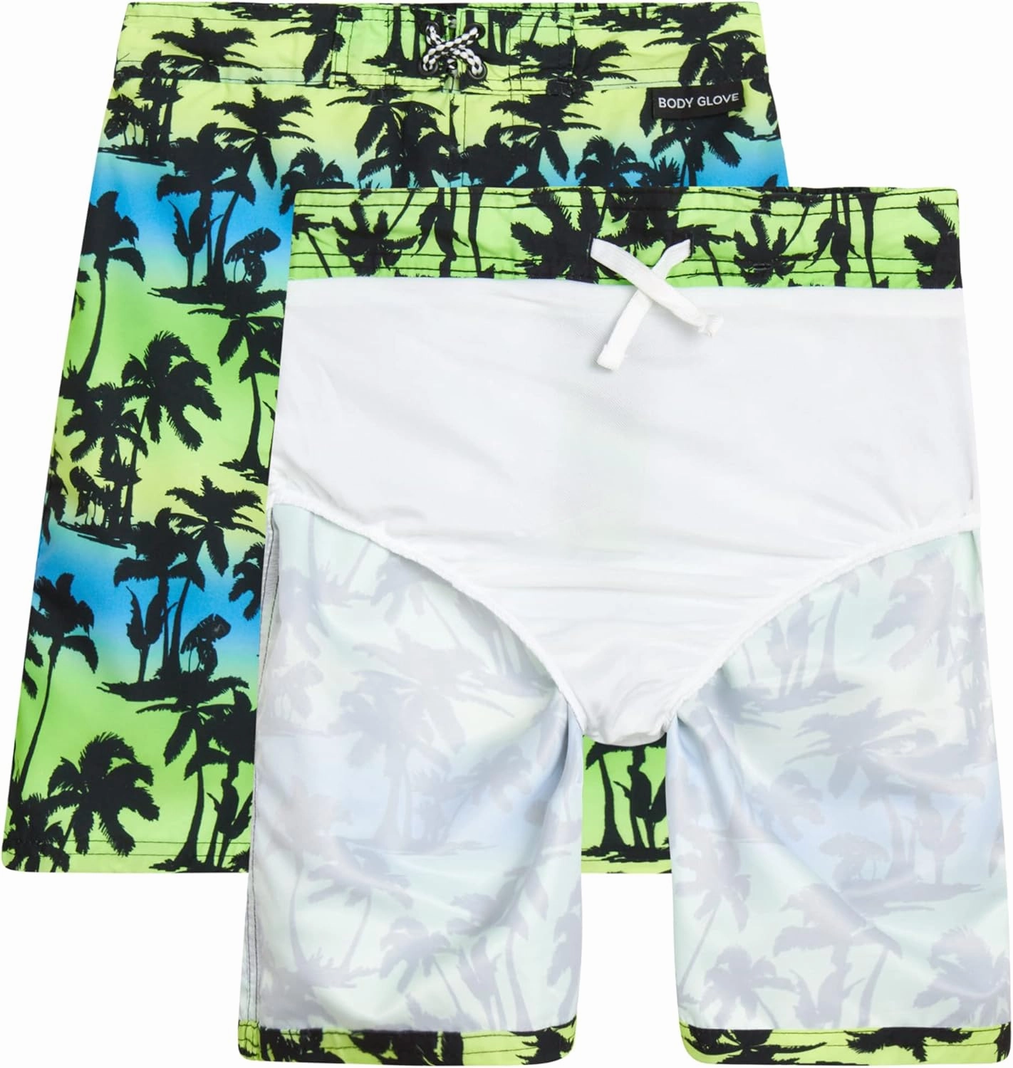 Body Glove Boys Swim Set - 2 Piece Boys Swim Trunks with Rash Guard UV Protection Swimsuit Kids Bathing Suits (Sizes 4-12)