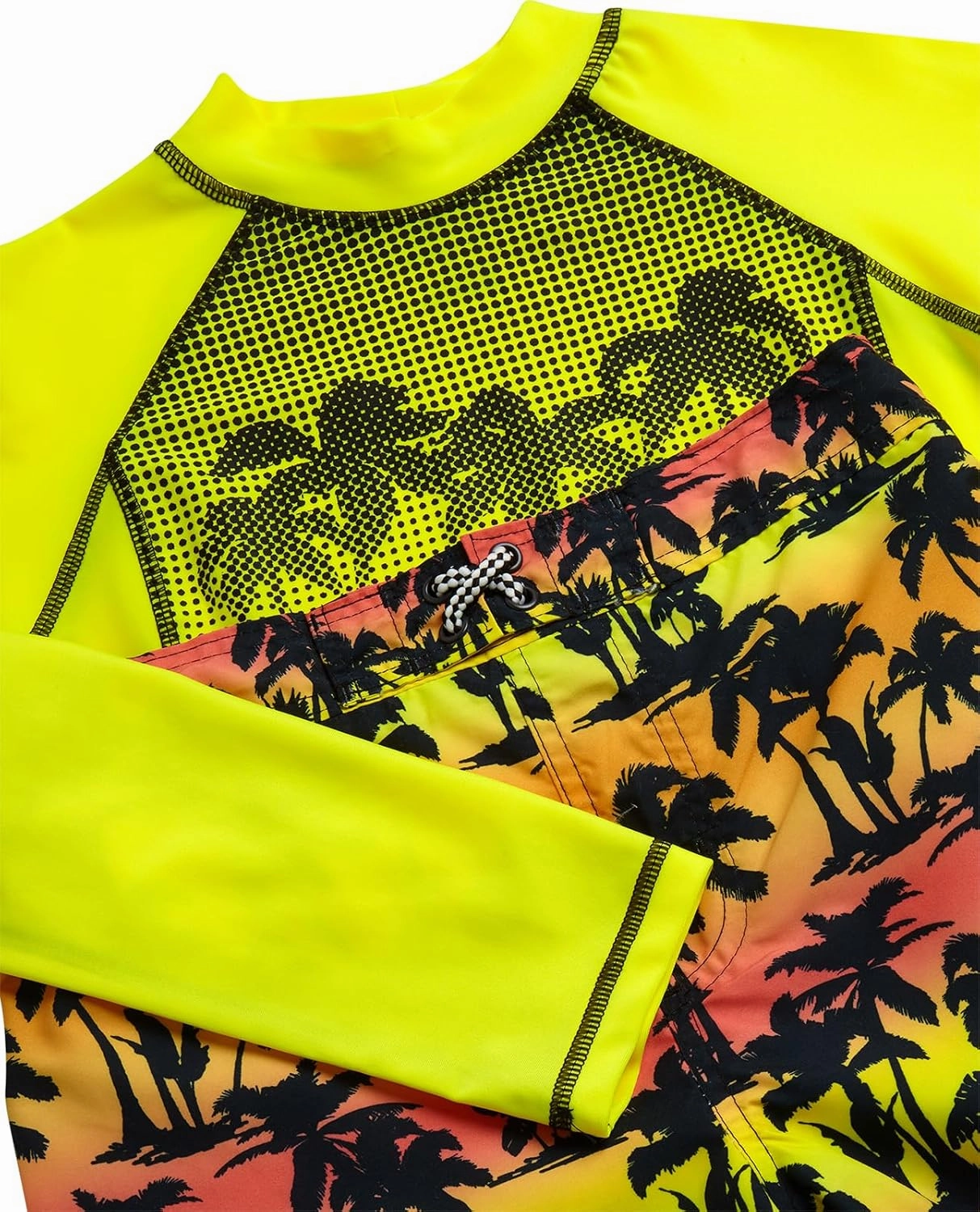 Body Glove Boys Swim Set - Boys Swim Trunks with Rash Guard UPF50  2 Piece Bathing Suits with Shorts Swimsuit Set (Size 4-12)