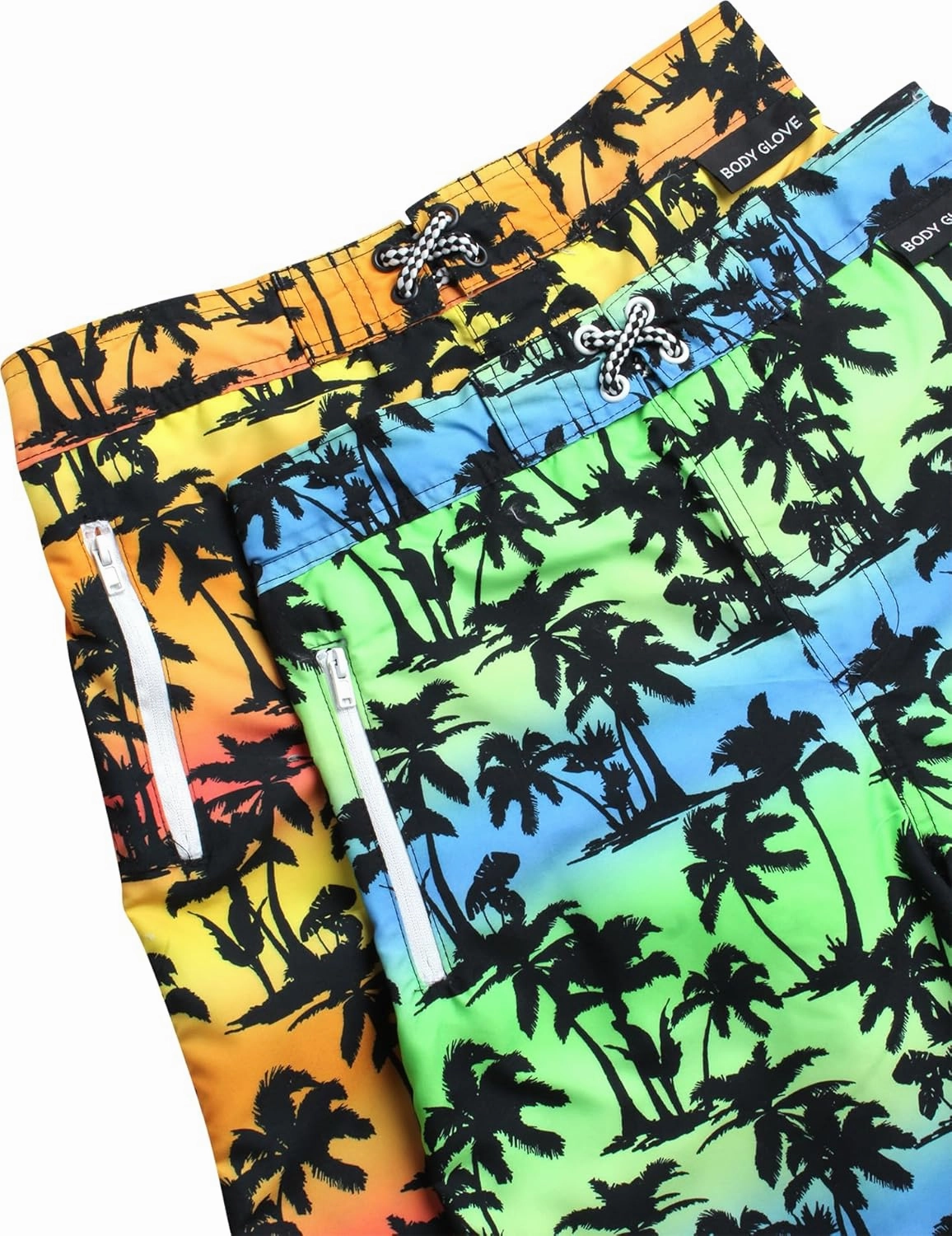 Body Glove Boys Swim Trunks - 2 Pack UPF 50  Quick Dry Board Shorts Bathing Suit Kids Swimwear with Pockets (Sizes: 8-18)