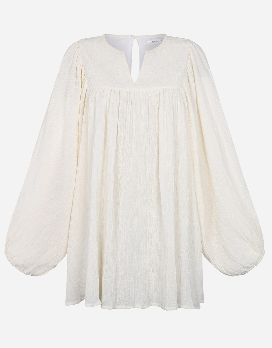 Boho Sleeve Mini Dress - White