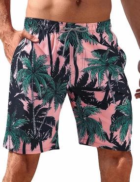 BOJIN Mens Swim Trunks 9" Quick Dry Stretch Swim Shorts Mesh Lining Bathing Suits Swimwear Beach Shorts with Pockets