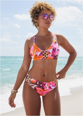Bold Triangle Top - Desert Floral