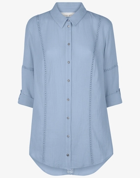 Bora Bora Lace Detail Kaftan - Blue