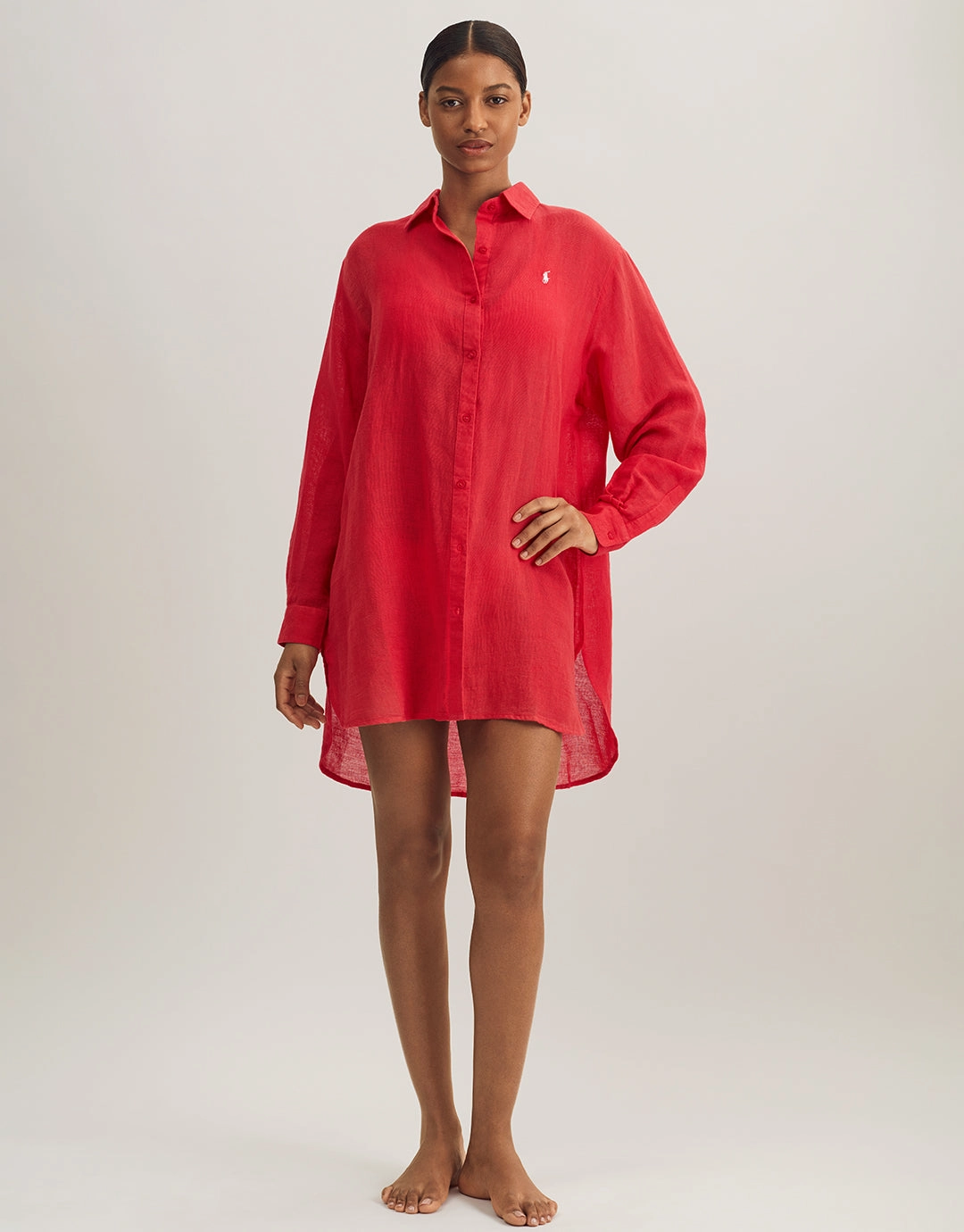 Boyfriend Shirt - Coral