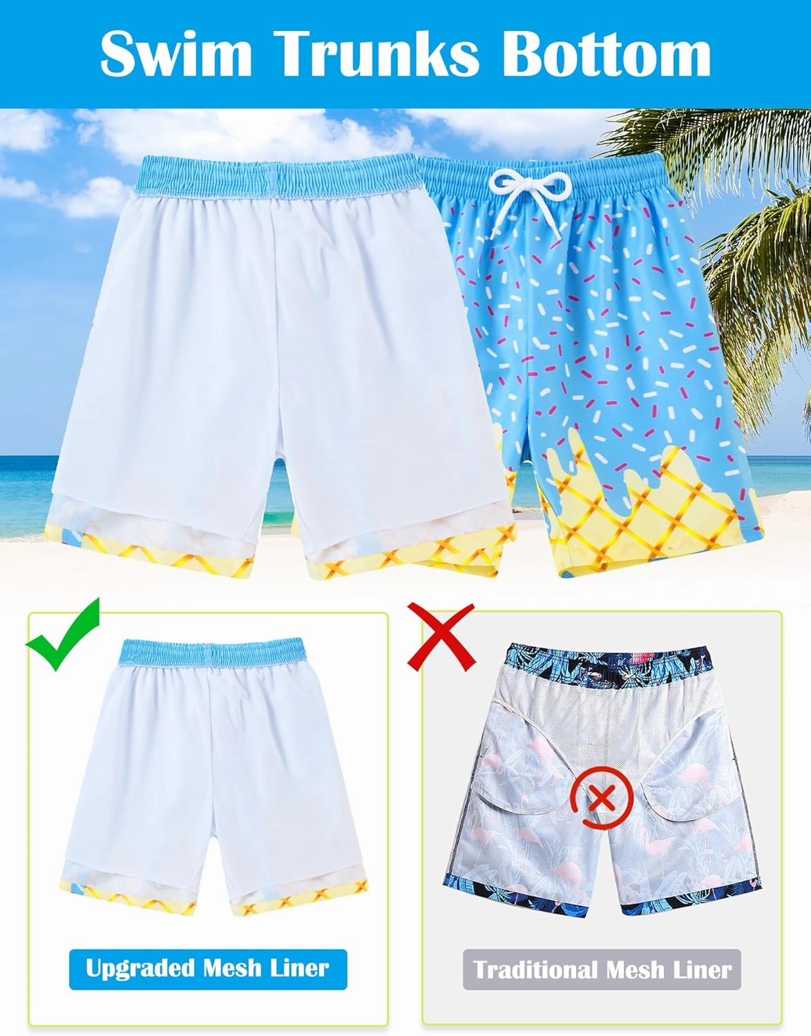 Boys Short Sleeve Rash Guard Swimsuit Set with Swim Trunks for 4-12 Years