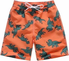Boys Swim Trunks Baggy Lightweight Breathable Quick Dry Casual Board Shorts Drawstring Elastic Waist Trendy Swimwear