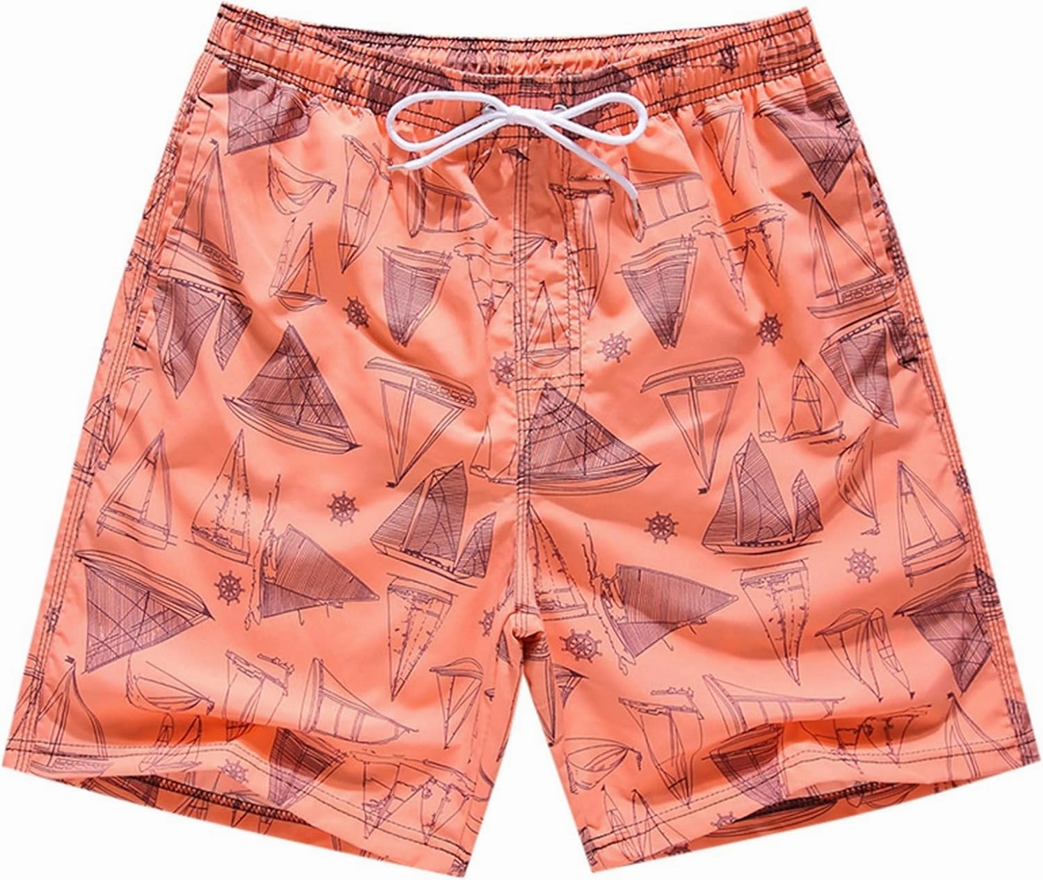 Boys Swim Trunks Baggy Lightweight Breathable Quick Dry Casual Board Shorts Drawstring Elastic Waist Trendy Swimwear