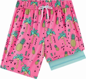Boys Swim Trunks, Bathing Suit with Compression Liner, UPF 50 , Beach Shorts for 5-16 Years