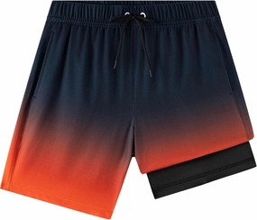Boys Swim Trunks, Bathing Suit with Compression Liner, UPF 50 , Beach Shorts for 5-16 Years